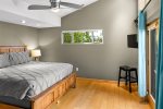 Gorgeous and large master bedroom with king bed